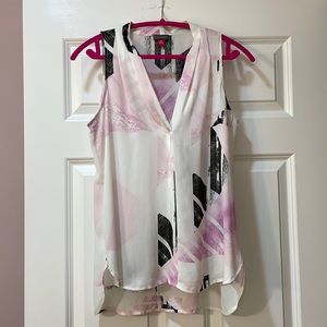 Vince Camuto size M chiffon sleeveless blouse